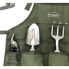 image:imageApollo Tools 6 Piece Garden Set with Foldable Seat Adjustable to Kneeler Position Washable Green Apron with Deep Pockets and 3 Quality Garden Tools Trowel Pruner and Rake  Green  DT3798
