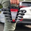 image:imageApollo Tools 5 Piece Metric Steel Ratcheting Wrench Set includes 5 Ratcheting Wrenches in Quick Release Case for Trunk Garage and on the Road  DT12135 Piece
