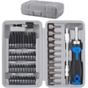 image:imageApollo Tools 54Piece Screwdriver amp Nut Driver Bit Set  Ratcheting Handle Flexible Extension Metric Nut Drivers Specialty Bits for Household Automotive amp Appliance Repairs BlueGray DT9025