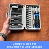 image:imageApollo Tools 54Piece Screwdriver amp Nut Driver Bit Set  Ratcheting Handle Flexible Extension Metric Nut Drivers Specialty Bits for Household Automotive amp Appliance Repairs BlueGray DT9025
