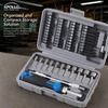 image:imageApollo Tools 54Piece Screwdriver amp Nut Driver Bit Set  Ratcheting Handle Flexible Extension Metric Nut Drivers Specialty Bits for Household Automotive amp Appliance Repairs BlueGray DT9025