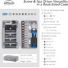 image:imageApollo Tools 54Piece Screwdriver amp Nut Driver Bit Set  Ratcheting Handle Flexible Extension Metric Nut Drivers Specialty Bits for Household Automotive amp Appliance Repairs BlueGray DT9025
