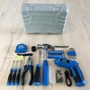 image:imageApollo Tools 81Piece Home Tool Set with 36V LiIon USB Cordless Screwdriver Rotating Handle LED Light Hand Tools amp Picture Hanging Kit  Compact Household Repair amp DIY Kit BlueGray DT2020