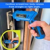 image:imageApollo Tools 81Piece Home Tool Set with 36V LiIon USB Cordless Screwdriver Rotating Handle LED Light Hand Tools amp Picture Hanging Kit  Compact Household Repair amp DIY Kit BlueGray DT2020