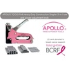 image:imageApollo Tools AllMetal HeavyDuty Stapler Power Adjustment Knob 3in1 for Staples UStaples Brad Nails Includes 3000 Fasteners Pink Ribbon  Pink DT5020P