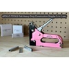 image:imageApollo Tools AllMetal HeavyDuty Stapler Power Adjustment Knob 3in1 for Staples UStaples Brad Nails Includes 3000 Fasteners Pink Ribbon  Pink DT5020P