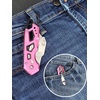 image:imageApollo Tools Foldable Utility Knife with Lightweight Steel Construction Carabiner Clip Quick Blade Change Technology Lock Feature Accommodates Standard Blades  Black  DT5017Pink