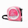 image:imageApollo Tools Measuring Tape 25 Foot Tape Measure with Retractable Blade Fraction Markings 1 Inch Nylon Blade 8 Foot Standout Lock Button and Belt Clip  Pink Ribbon  Pink  DT5002PRed