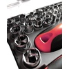 image:imageApollo Tools Versatile 55Piece Metric Tool Set with Ratcheting Bit Driver Precision Bit Driver TwentyOne Inch Bit Precision Bit Handle and Bits and Socket Assortments in ClearLid Case DT5024
