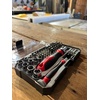 image:imageApollo Tools Versatile 55Piece Metric Tool Set with Ratcheting Bit Driver Precision Bit Driver TwentyOne Inch Bit Precision Bit Handle and Bits and Socket Assortments in ClearLid Case DT5024