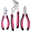 image:imageApollo Tools Set of 3 Pliers for DIY Repairs and Maintenance Projects Crafts JewelryMaking Plumbing Toy Electronic and Small Engine Work  Pink Ribbon  Pink DT5008P