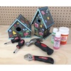 image:imageApollo Tools 4 Piece Stubby Tool Set for Small Hands and Tight Spaces Convenient Compact Small Tool Set includes Mini Hammer Mini Screwdriver Set Mini Wrench  Pink Ribbon  Pink  DT0240PRed