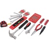 image:imageApollo Tools 53 Piece Household Tool Set Includes Tools and Tool Box with a Selection of Most Needed Tools for Basic DIY Repairs Maintenance and Crafts  Pink RibbonRed
