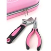 image:imageApollo Tools 63Piece Pink Household Tool Set in Attractive Designer Zippered Case with Pink Tool Selection  Pink Ribbon  Pink  DT5016P