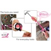 image:imageApollo Tools 71 Piece Complete Household Tool Set with Clamp Hacksaw Carpenter Square Screwdriver and Plier Sets for College Home Repairs and DIY  Pink Ribbon  Pink  DT0204PPink