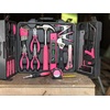 image:imageApollo Tools 71 Piece Complete Household Tool Set with Clamp Hacksaw Carpenter Square Screwdriver and Plier Sets for College Home Repairs and DIY  Pink Ribbon  Pink  DT0204PPink