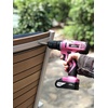 image:imageApollo Tools Powerful Lightweight Cordless Drill 108 Lithium Ion Battery with 30Piece Accessory Drill Bit Set  Pink Ribbon  Pink DT4937PPink