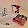 image:imageApollo Tools Powerful Lightweight Cordless Drill 108 Lithium Ion Battery with 30Piece Accessory Drill Bit Set  Pink Ribbon  Pink DT4937PPink