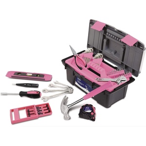 image:imageApollo Tools 53 Piece Household Tool Set Includes Tools and Tool Box with a Selection of Most Needed Tools for Basic DIY Repairs Maintenance and Crafts  Pink RibbonPink Ribbon