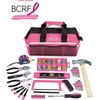 image:imageApollo Tools 201 Piece Home Tool Set Pink Tool Set Includes Hacksaw Picture Hanging Assortment and Selection of Most Needed Tools in Sturdy Tool Bag  Pink Ribbon  DT0020PUNT