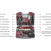 image:imageApollo Tools 144 Piece Household Tool Set with Convenient Cordless Screwdriver and Most Used Tools in Sturdy Carrying Case for Home Repairs DIY and Crafts  Red  DT842245 pc