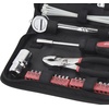 image:imageApollo Tools 56 Piece Compact Metric Auto Tool Set in Zippered Case Small Mechanic Tool Set for Car Emergency Motorcycle Repair on the Road Great for Travel Tool Needs  Red  DT977556 Piece