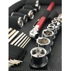 image:imageApollo Tools 56 Piece Compact Metric Auto Tool Set in Zippered Case Small Mechanic Tool Set for Car Emergency Motorcycle Repair on the Road Great for Travel Tool Needs  Red  DT977556 Piece