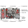 image:imageApollo Tools 79 Piece MultiPurpose SAE and Metric Tool Set with Sockets for the Garage Home or on the Road Includes Essential Tools for Vehicle Maintenance and Repairs  Red DT941153Piece