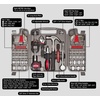image:imageApollo Tools 79 Piece MultiPurpose SAE and Metric Tool Set with Sockets for the Garage Home or on the Road Includes Essential Tools for Vehicle Maintenance and Repairs  Red DT941179Piece