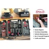 image:imageApollo Tools 79 Piece MultiPurpose SAE and Metric Tool Set with Sockets for the Garage Home or on the Road Includes Essential Tools for Vehicle Maintenance and Repairs  Red DT941153Piece