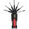 image:imageApollo Tools Original Mr 7Hands Multi Screwdriver Hand Tool All In One Patented Screwdriver 8 Screwdrivers in 1 Tool with Worklight and Flashlight  Red  DT1719