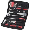 image:imageApollo Tools 56 Piece Compact Metric Auto Tool Set in Zippered Case Small Mechanic Tool Set for Car Emergency Motorcycle Repair on the Road Great for Travel Tool Needs  Red  DT977556 Piece