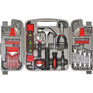 image:imageApollo Tools 79 Piece MultiPurpose SAE and Metric Tool Set with Sockets for the Garage Home or on the Road Includes Essential Tools for Vehicle Maintenance and Repairs  Red DT941153Piece