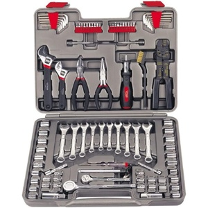image:imageApollo Tools 95 Piece Mechanics Tool Set with SAE and Metric Socket Sets and Mechanic Tools Needed for Small Engines Boats Bikes Car Maintenance and Repairs  Gray  DT1241