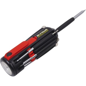 image:imageApollo Tools Original Mr 7Hands Multi Screwdriver Hand Tool All In One Patented Screwdriver 8 Screwdrivers in 1 Tool with Worklight and Flashlight  Red  DT1719